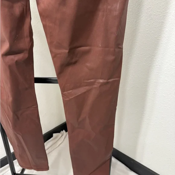 Joe's Jeans The Charlie Cinnamon Faux Leather Pants NWT - Picture 12 of 12
